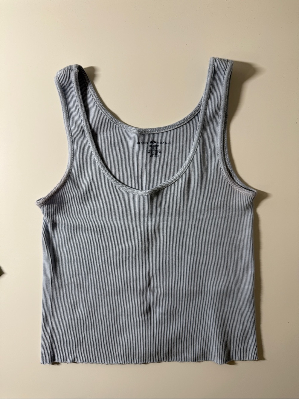 Brandy Melville Ribbed Scoop Neck Tank Top